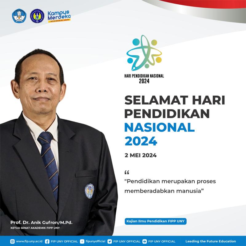 Selamat Hari Pendidikan Nasional Fakultas Ilmu Pendidikan Dan